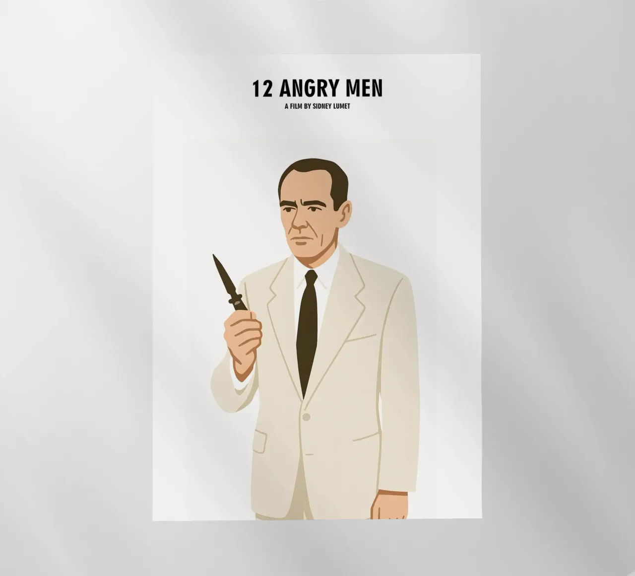12 Angry Men Minimalist pellicola backlit da MoviesArt