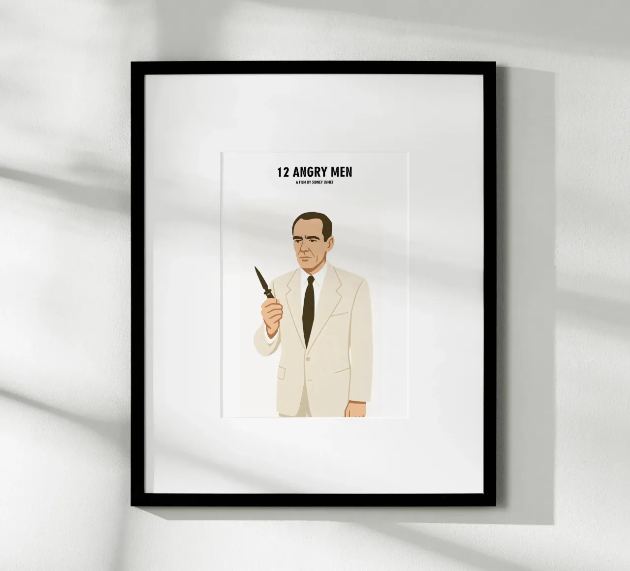 12 Angry Men Minimalist poster da MoviesArt