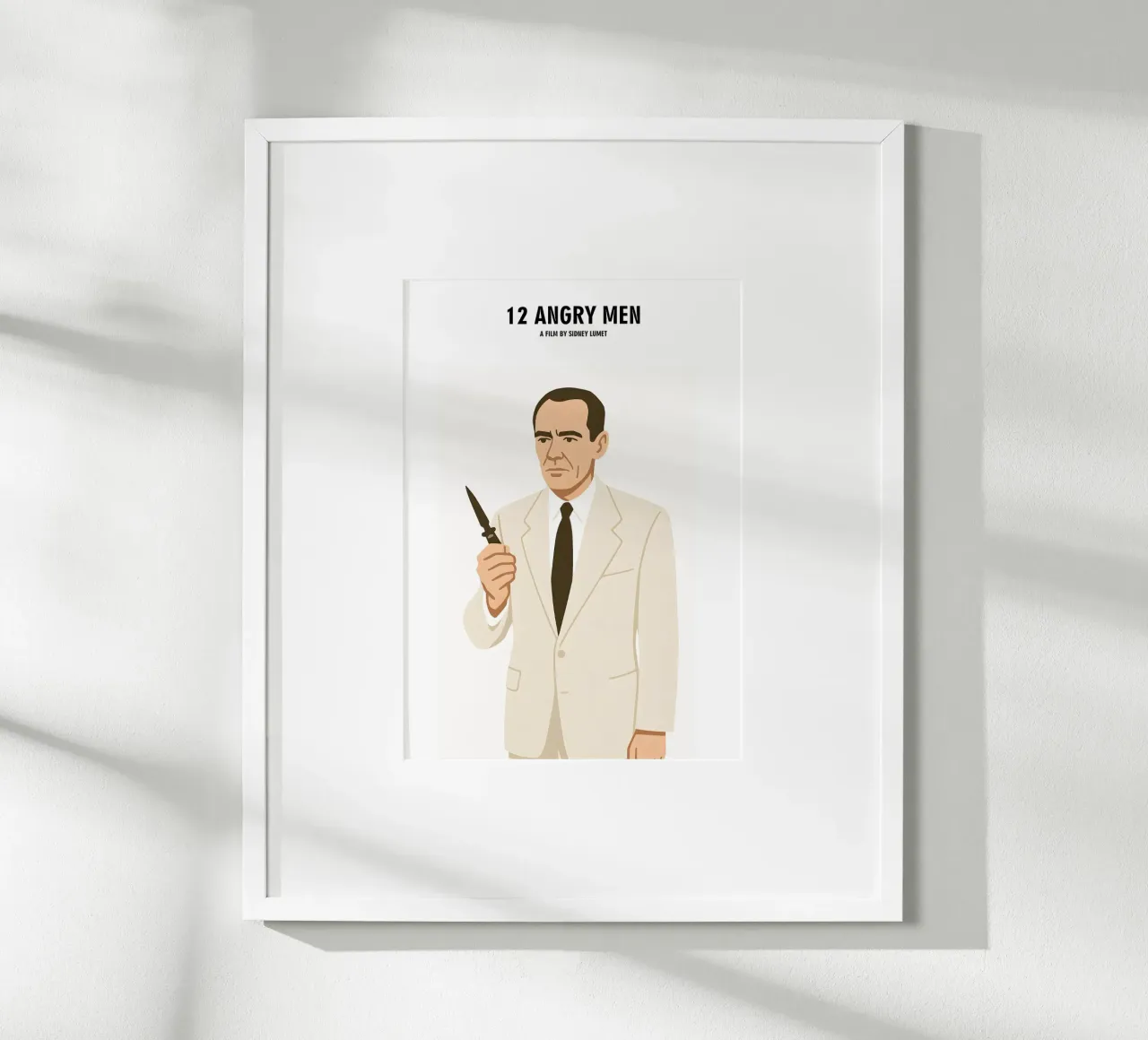 12 Angry Men Minimalist poster da MoviesArt