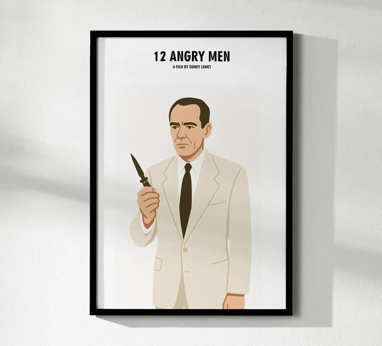 12 Angry Men Minimalist poster da MoviesArt