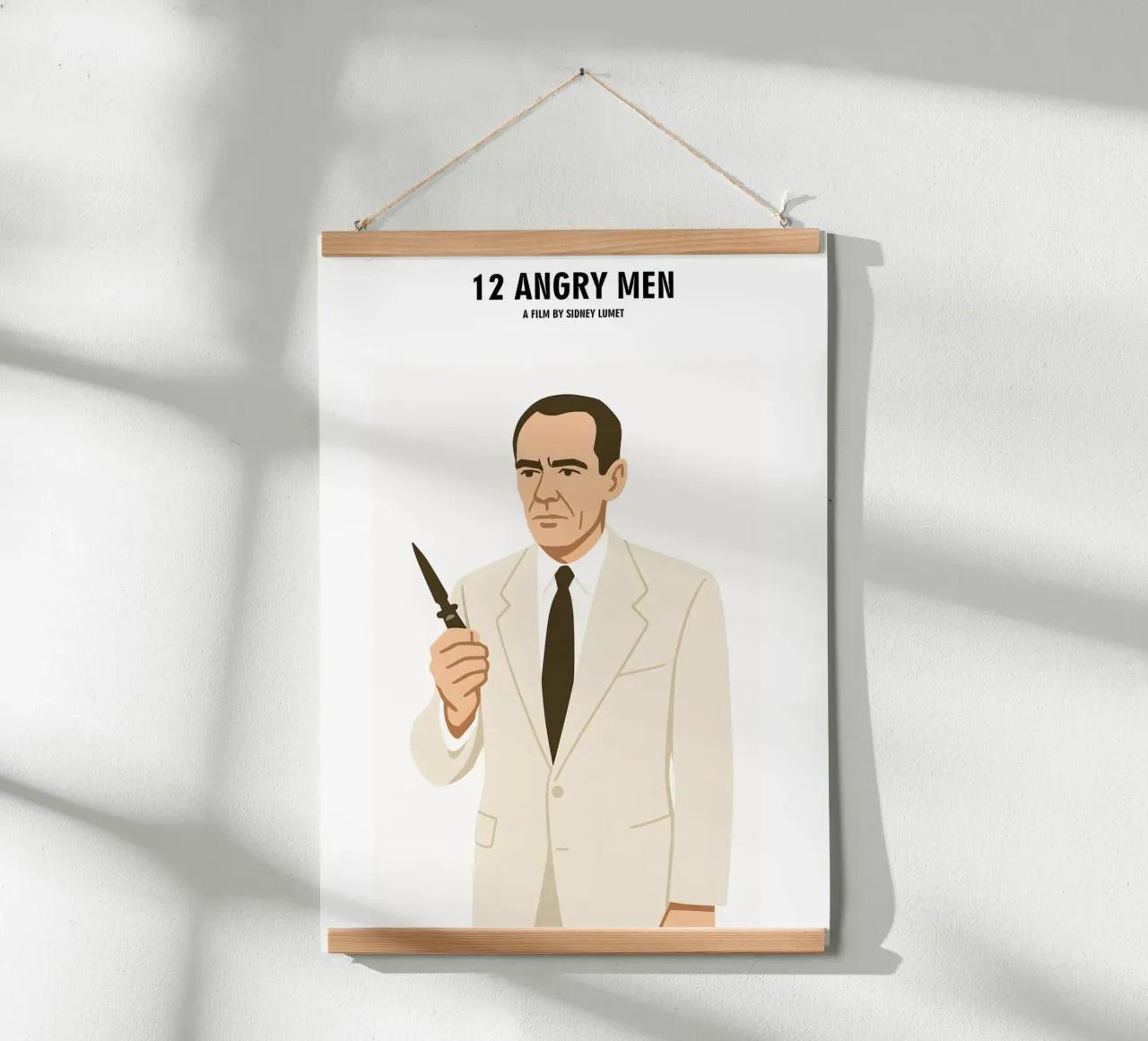 12 Angry Men Minimalist poster da MoviesArt