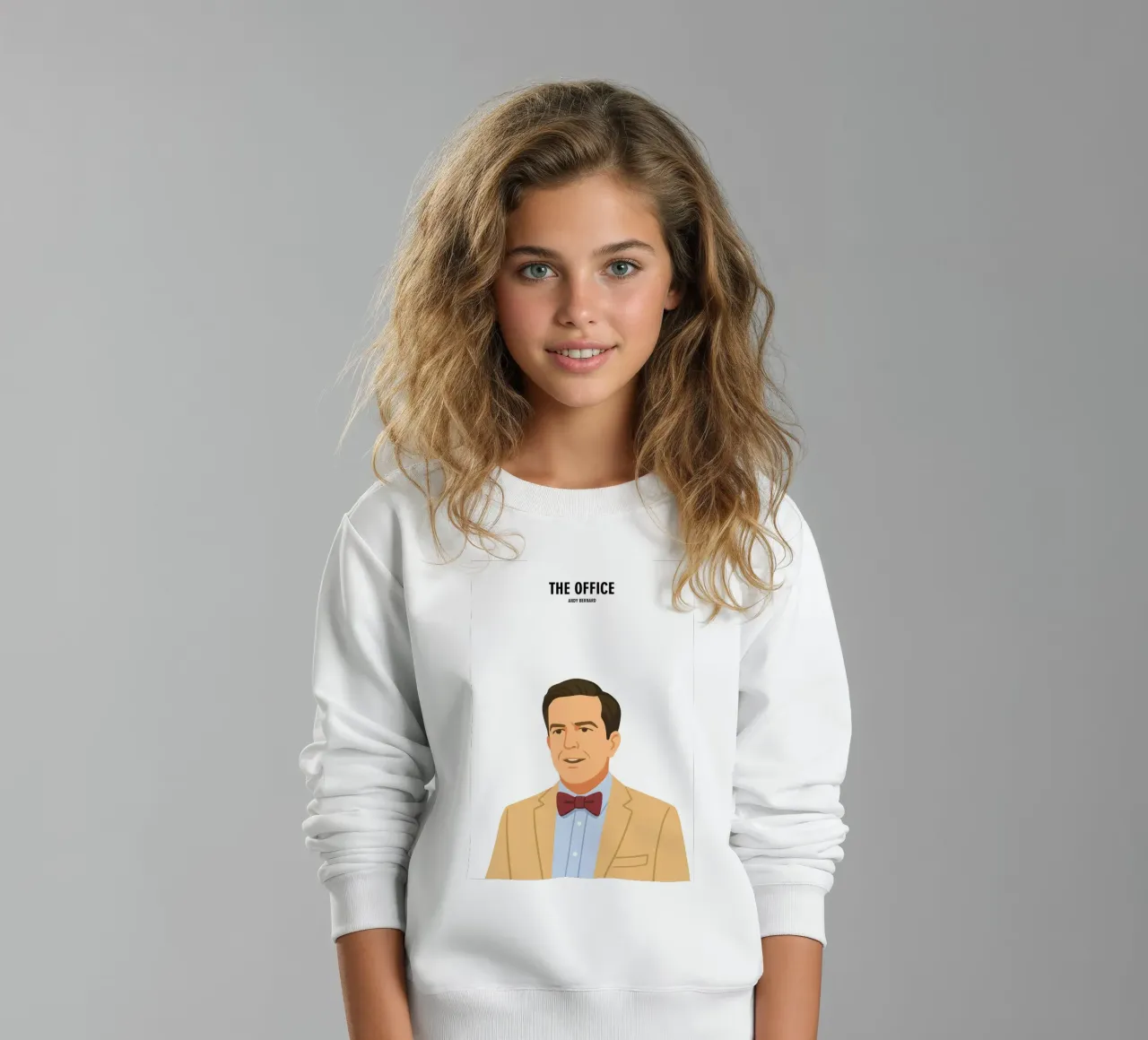 Andy Bernard The Office felpa bambino da MoviesArt