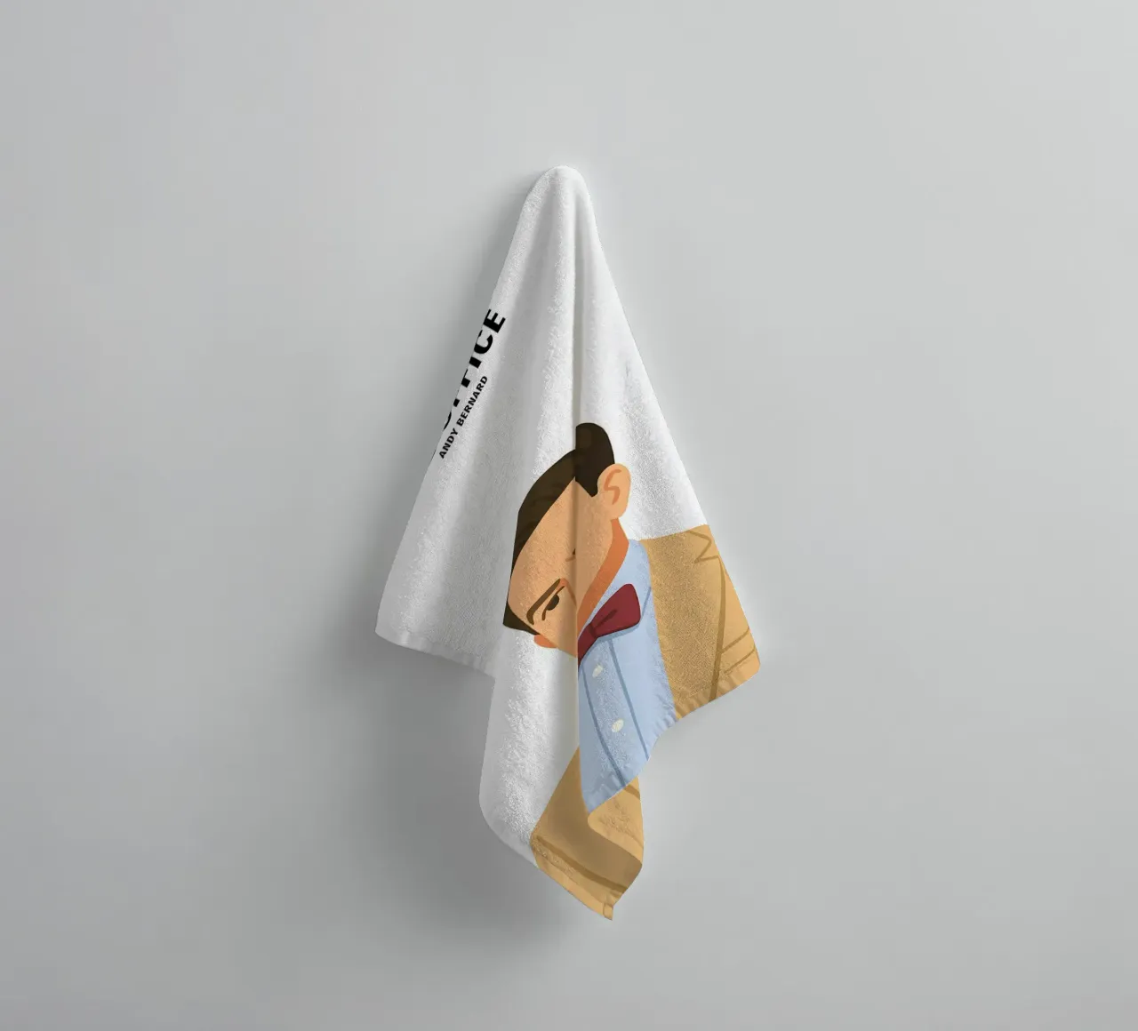 Andy Bernard The Office asciugamano da bagno da MoviesArt