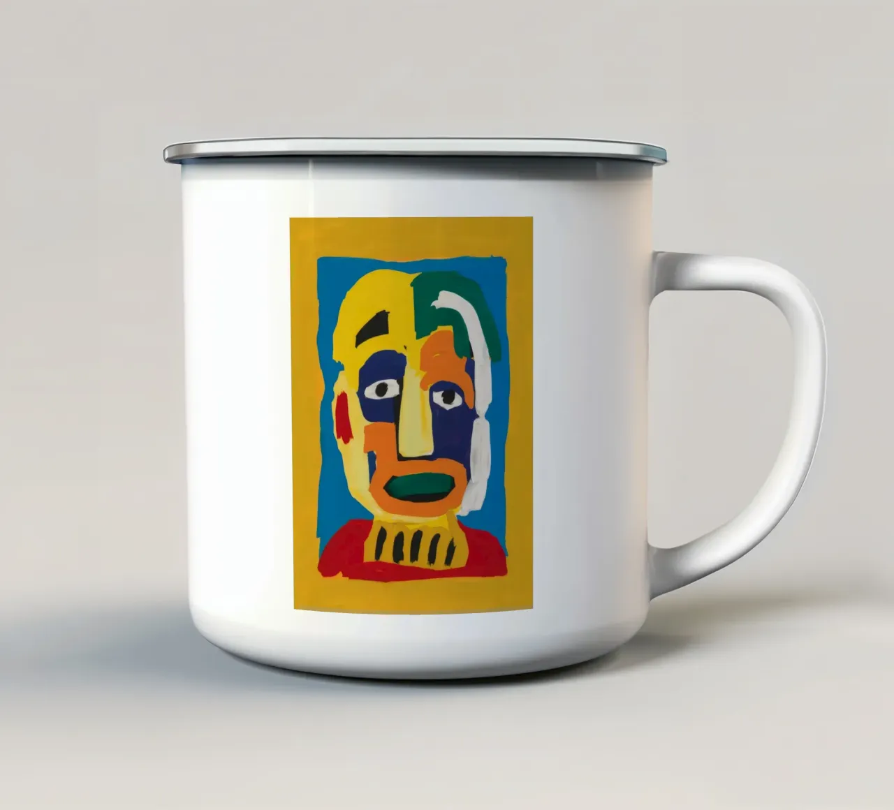 Intensità del Visage Cubista tazza in smalto da Haven Mirage