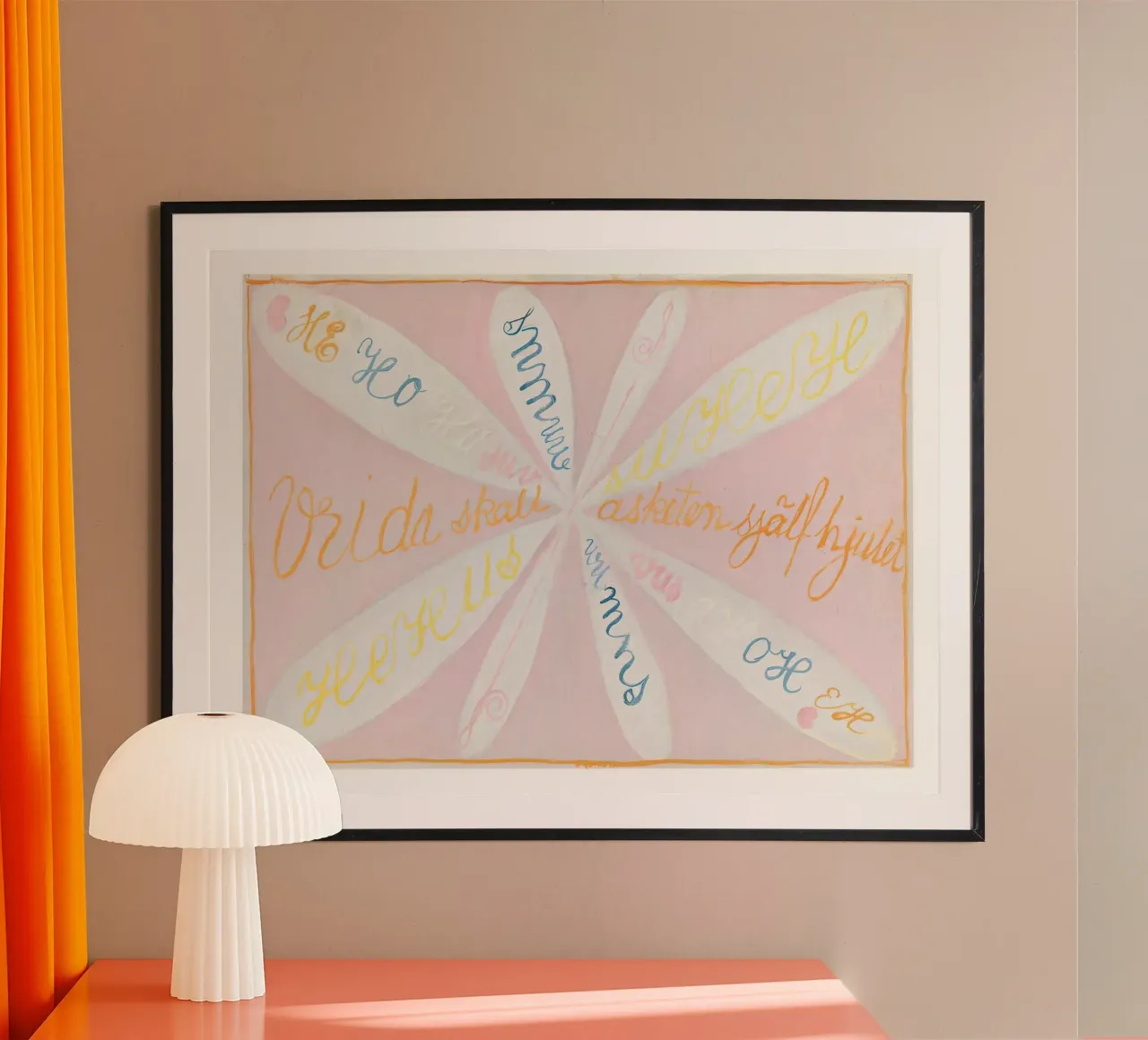 HILMA AF KLINT cursive handwriting hahnemühle by Hilma HIll