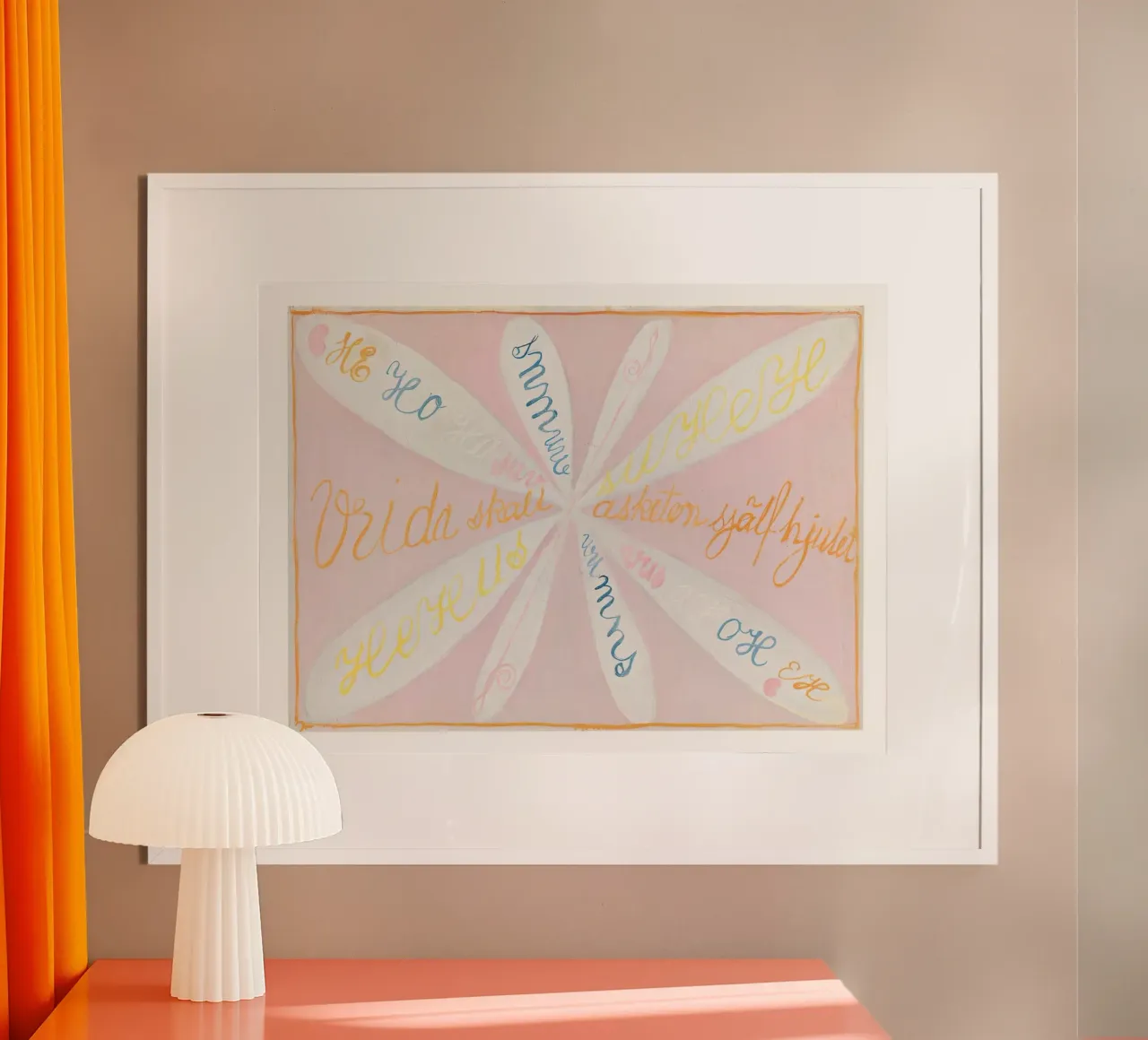 HILMA AF KLINT cursive handwriting hahnemühle by Hilma HIll