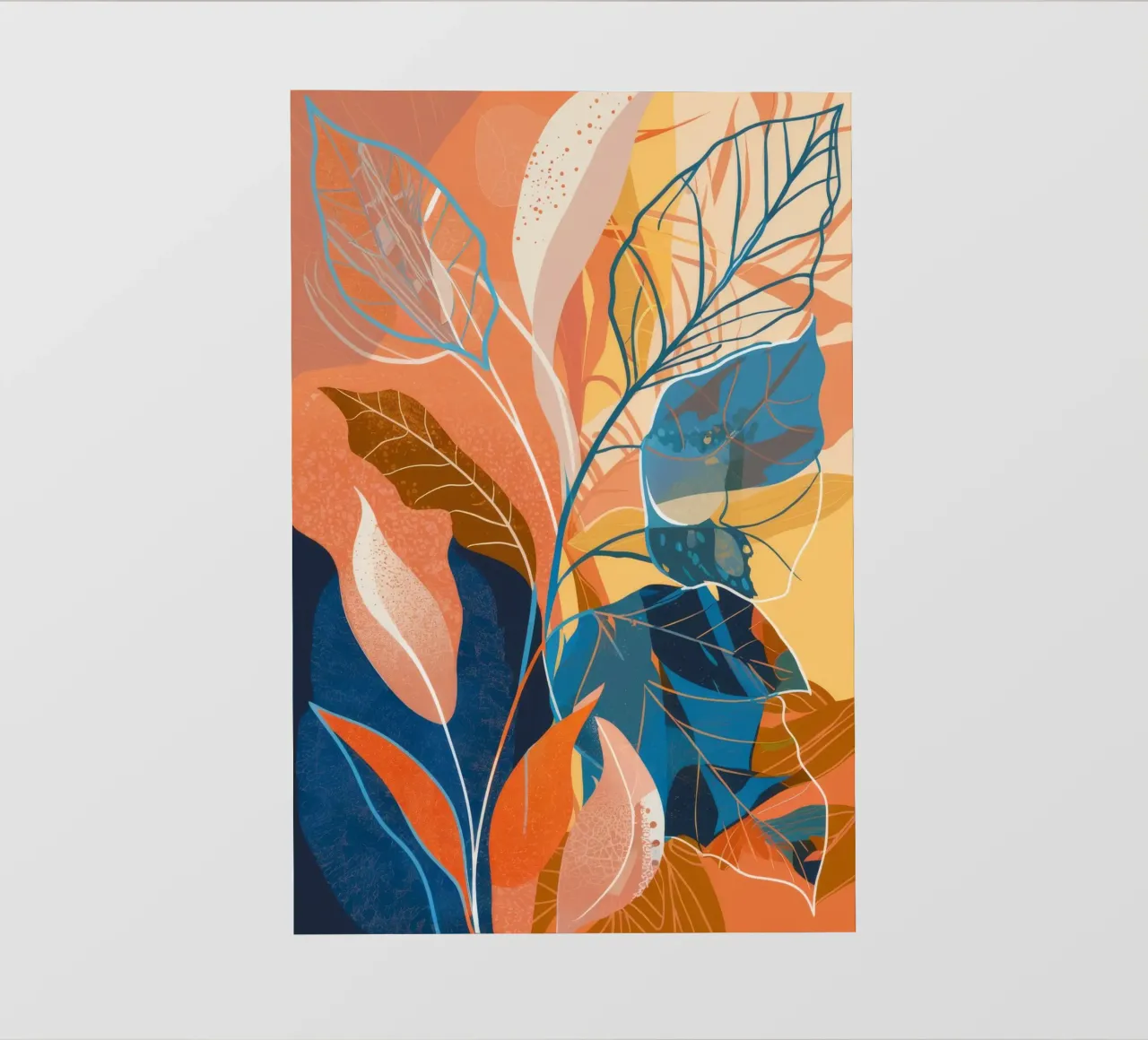 Forme floreali astratte pellicola backlit da Paez Harmony