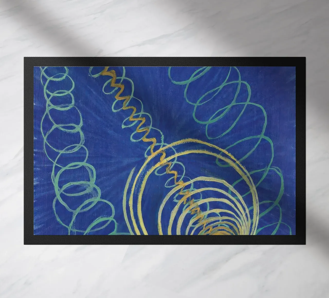 HILMA AF KLINT radiating lines doormat by Hilma HIll