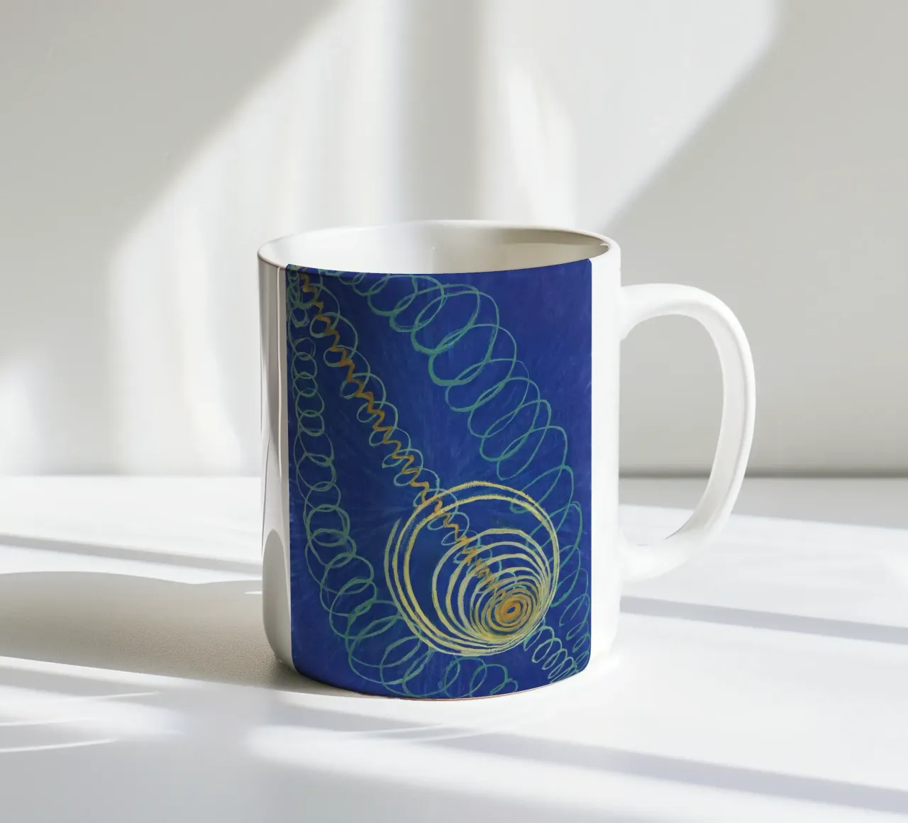 HILMA AF KLINT strahlende Linien Keramik Tasse von Hilma HIll