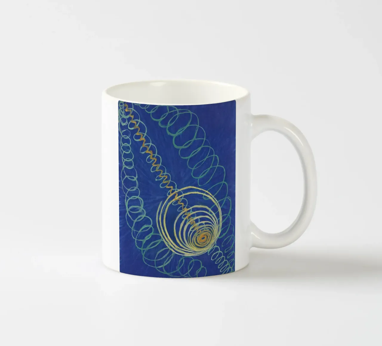 HILMA AF KLINT strahlende Linien Keramik Tasse von Hilma HIll