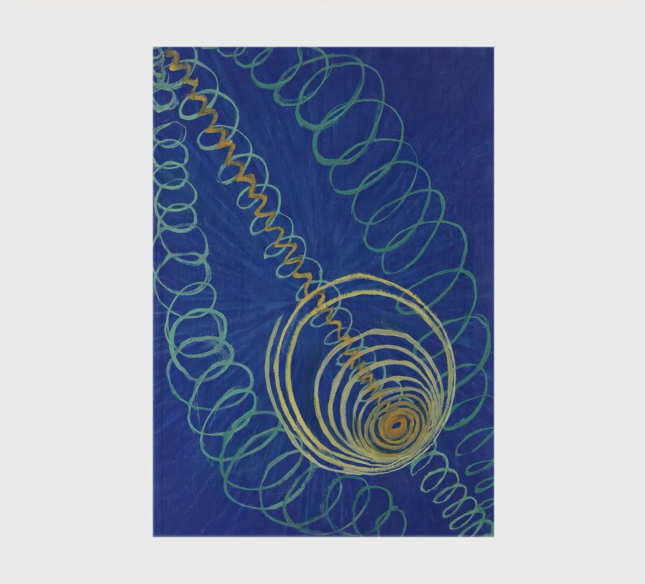 HILMA AF KLINT radiating lines notebook by Hilma HIll