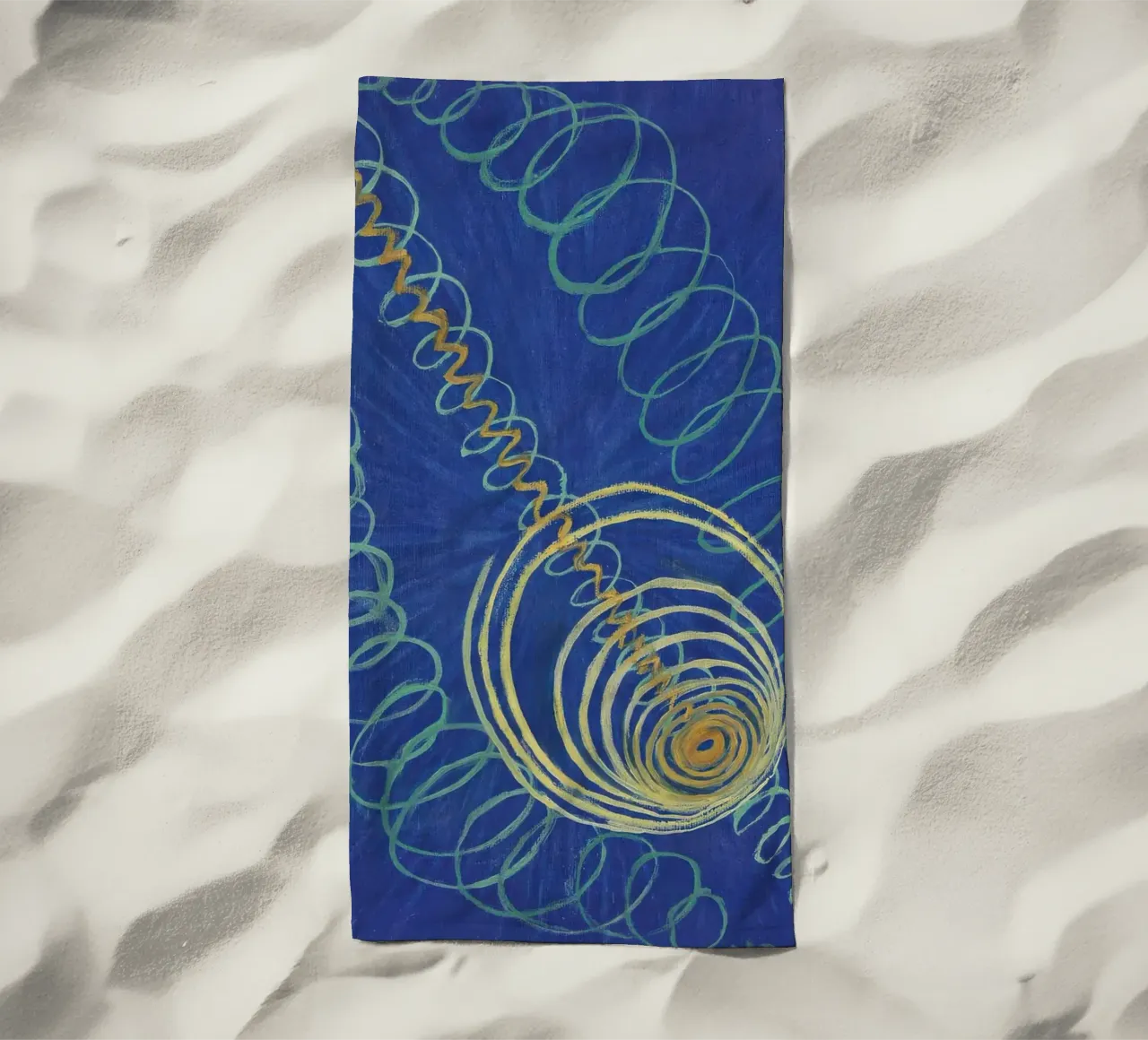 Linee radianti HILMA AF KLINT telo mare da Hilma HIll