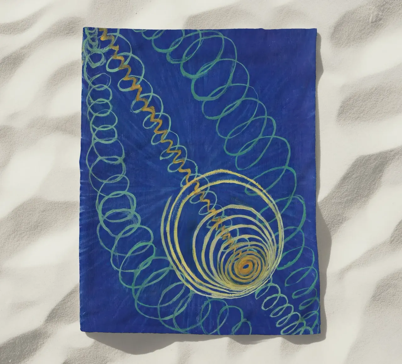 Linee radianti HILMA AF KLINT telo mare da Hilma HIll