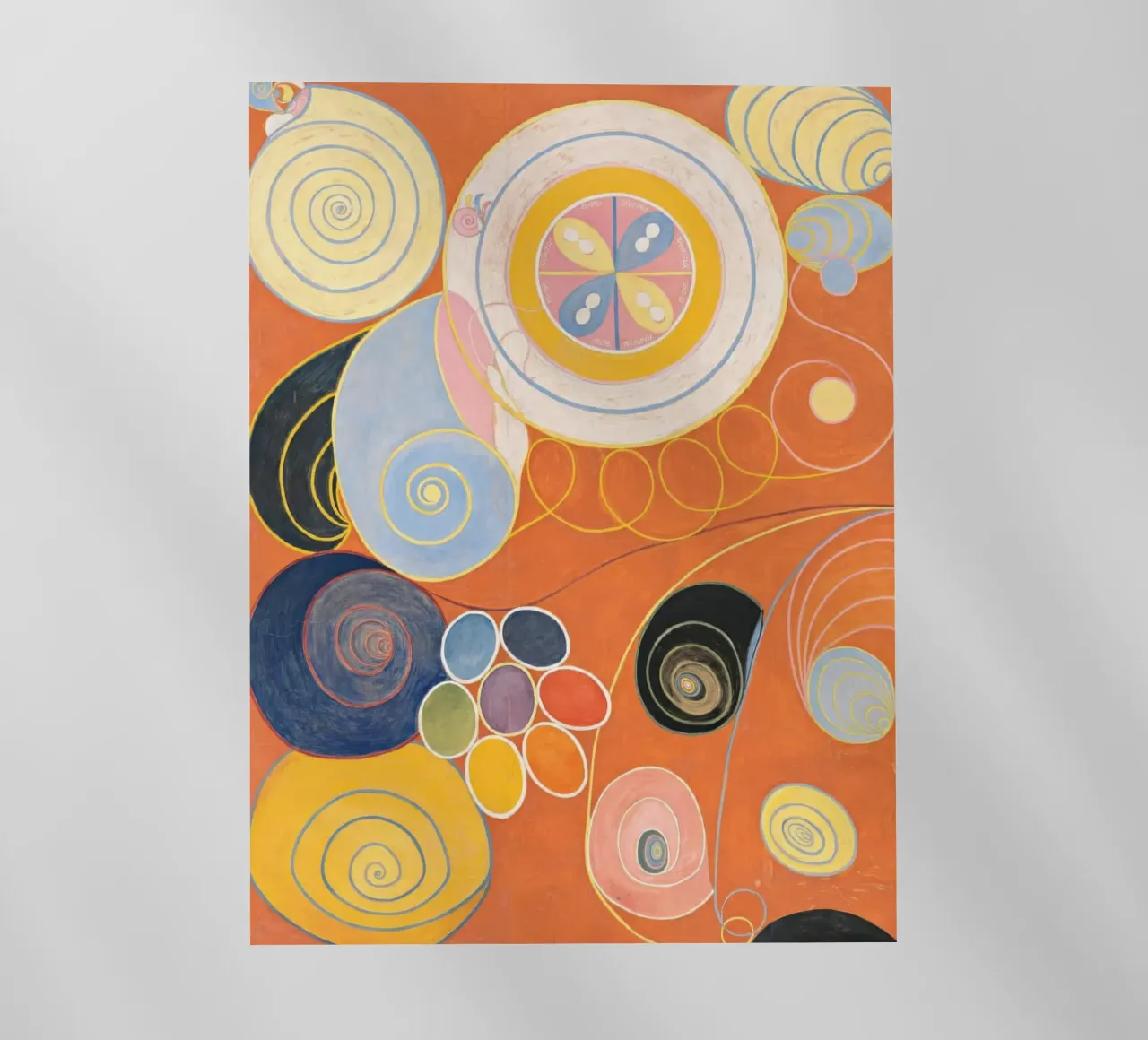 HILMA AF KLINT forme organiche pellicola backlit da Hilma HIll