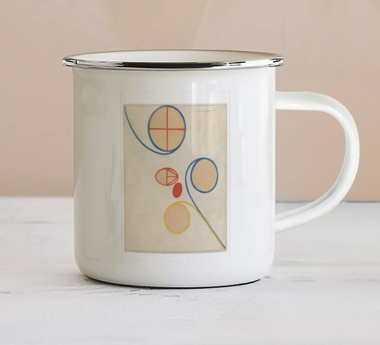 Composizione HILMA AF KLINT tazza in smalto da Hilma HIll