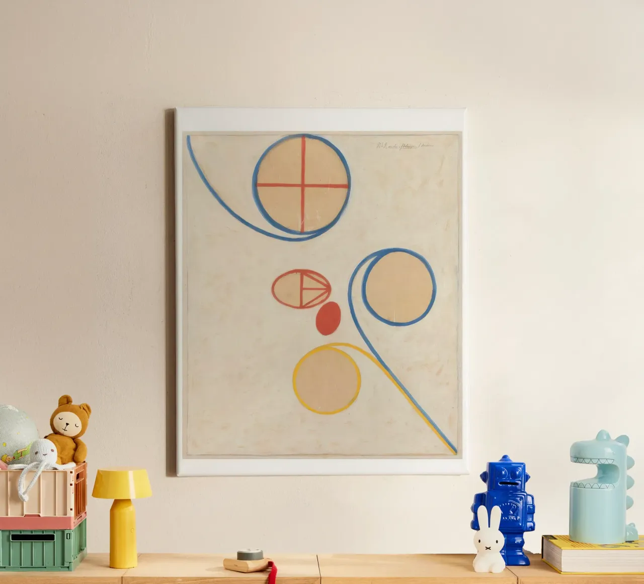 Composizione HILMA AF KLINT tela con Cornice a cassetta da Hilma HIll