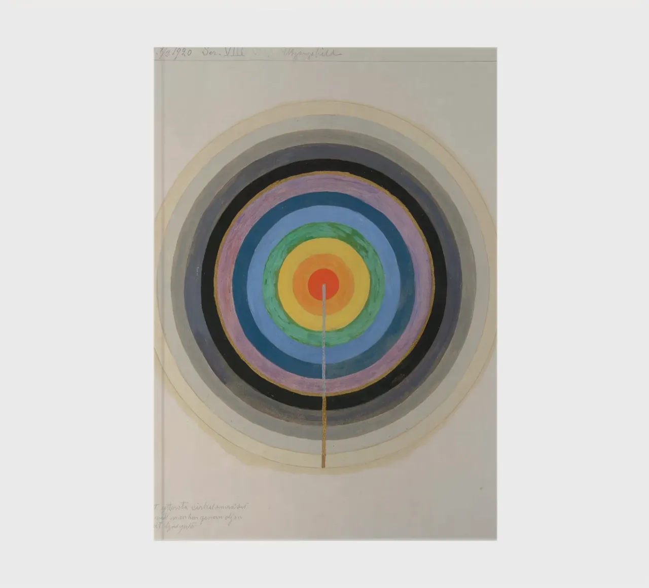 HILMA AF KLINT chromatic spectrum notebook by Hilma HIll
