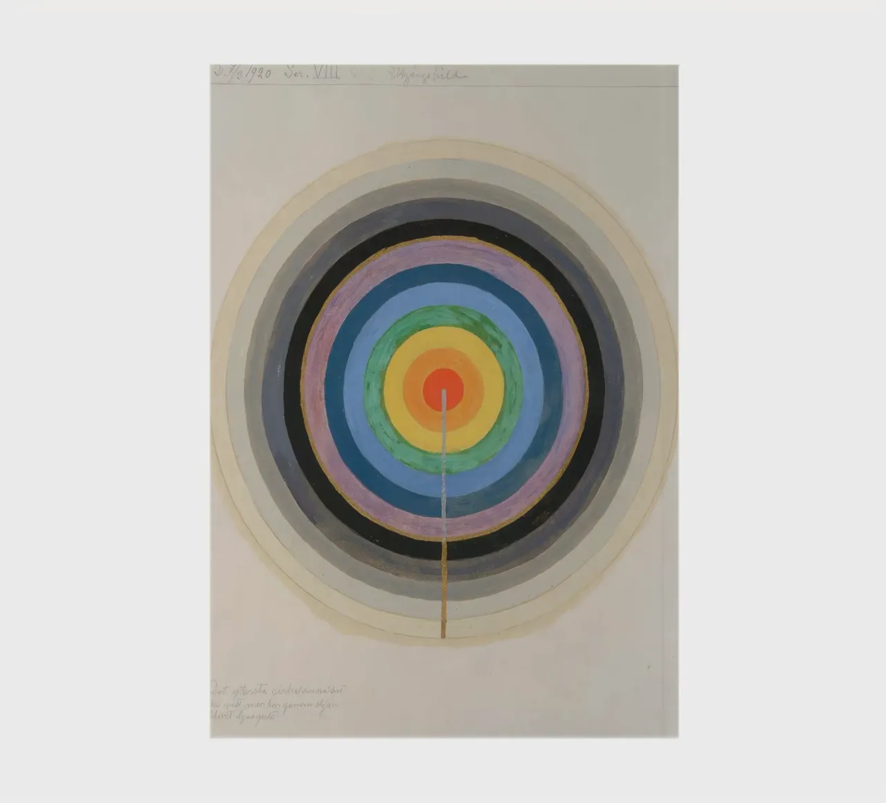 HILMA AF KLINT chromatic spectrum notebook by Hilma HIll