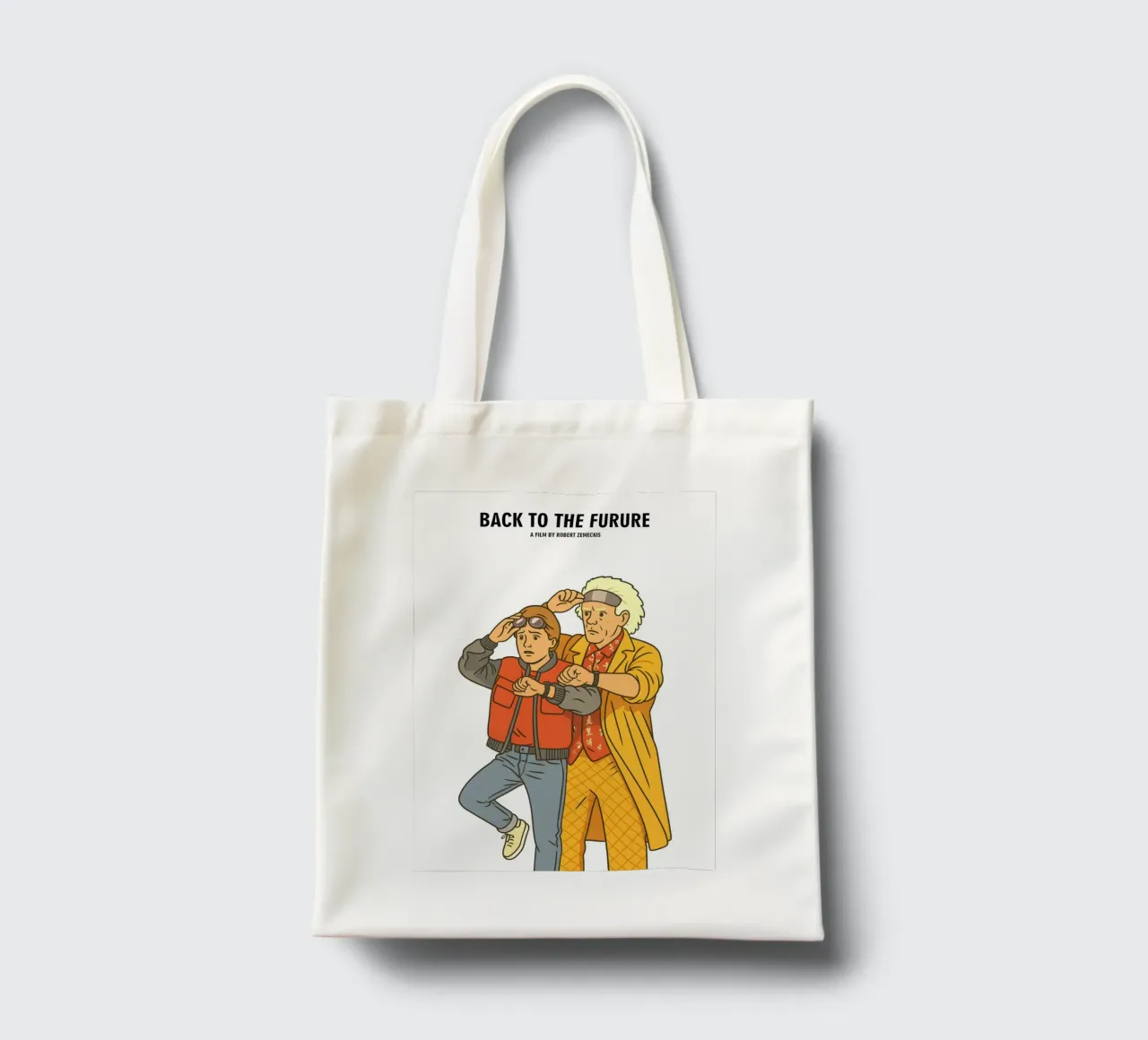 Back To The Future Minimalist borsa in juta da MoviesArt