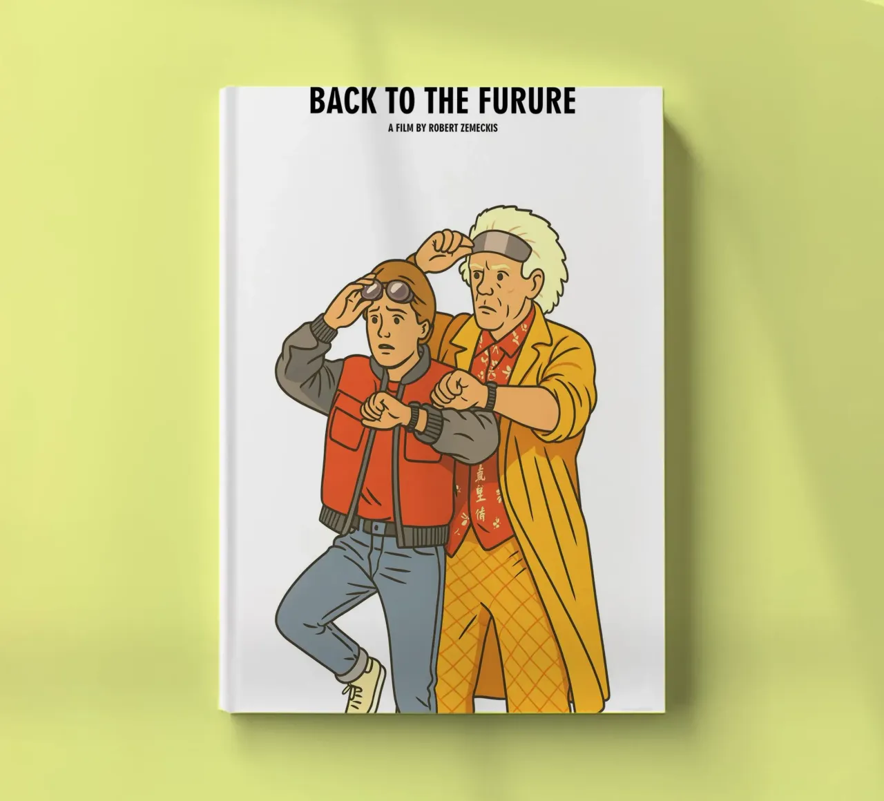 Back To The Future Minimalist notebook by MoviesArt