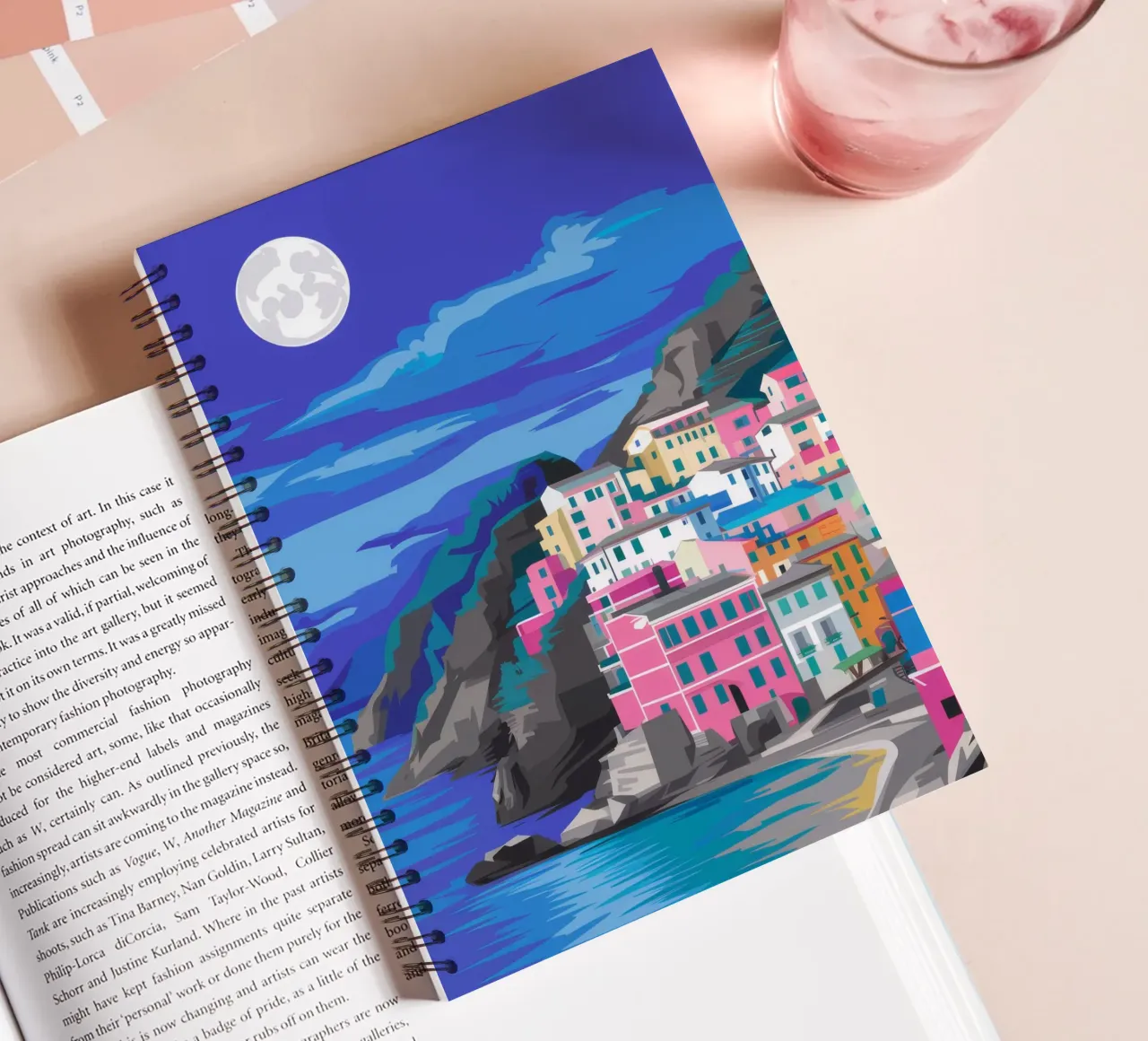 Lush Leaf Abstraction spiral notebook by Haven Mirage