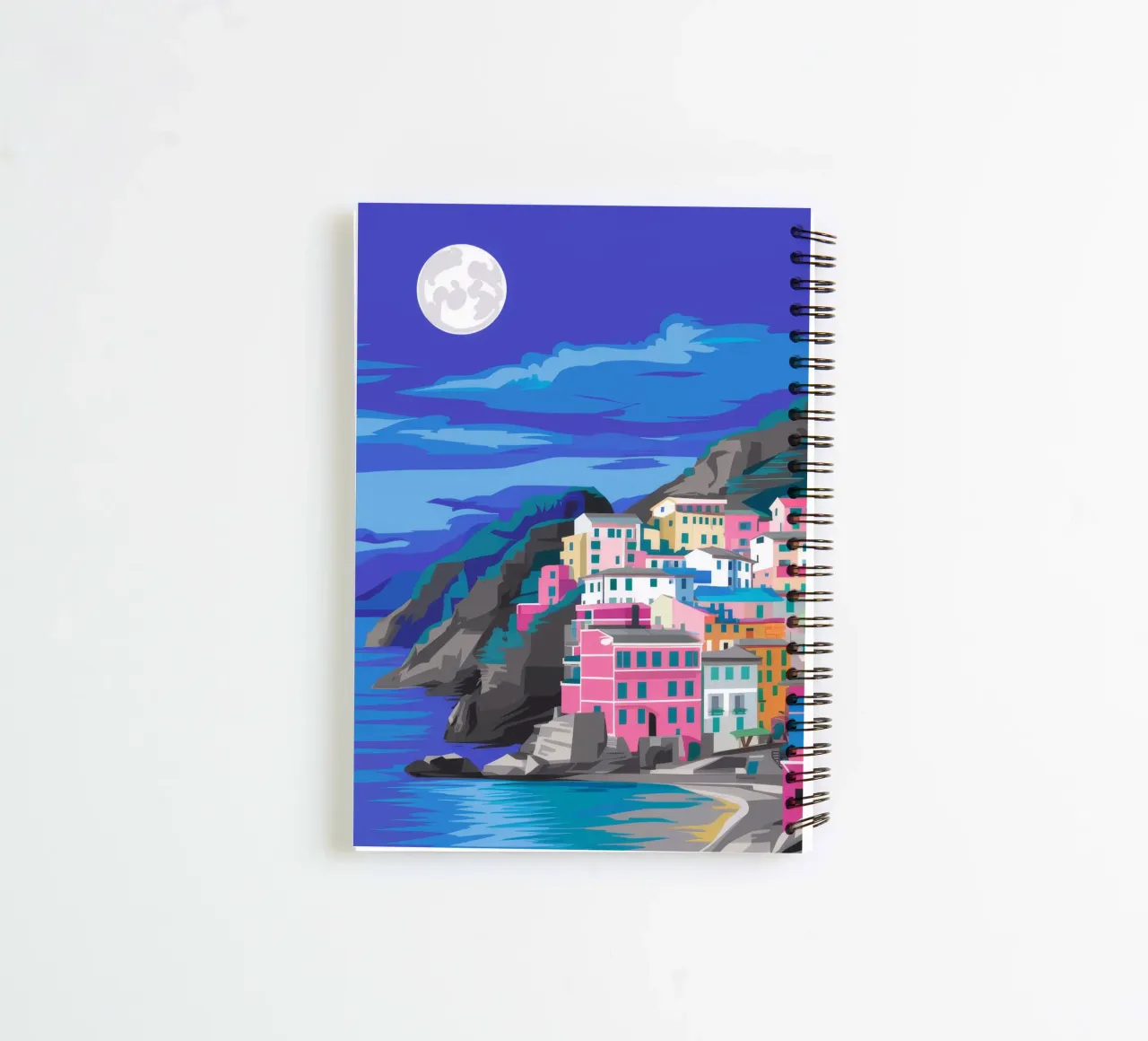 Lush Leaf Abstraction spiral notebook by Haven Mirage