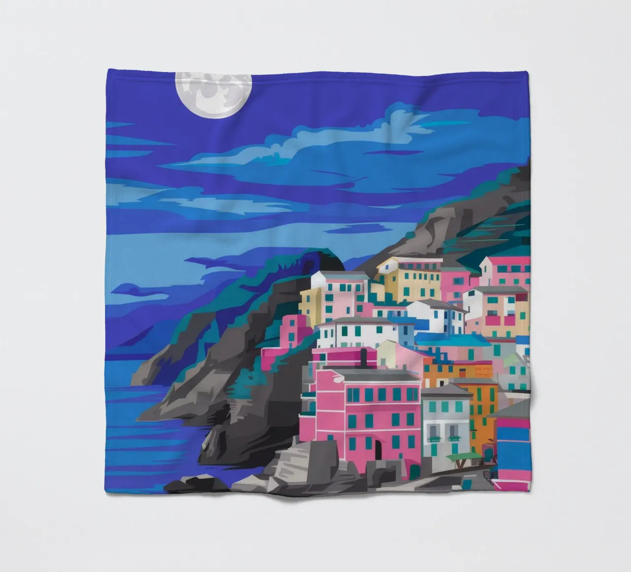 Lush Leaf Abstraction fleece blanket by Haven Mirage