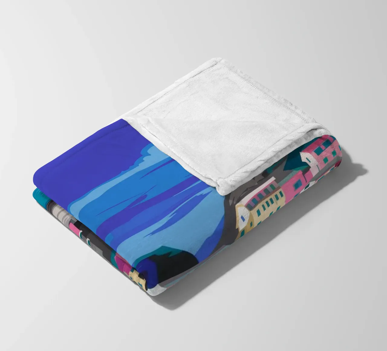 Lush Leaf Abstraction fleece blanket by Haven Mirage