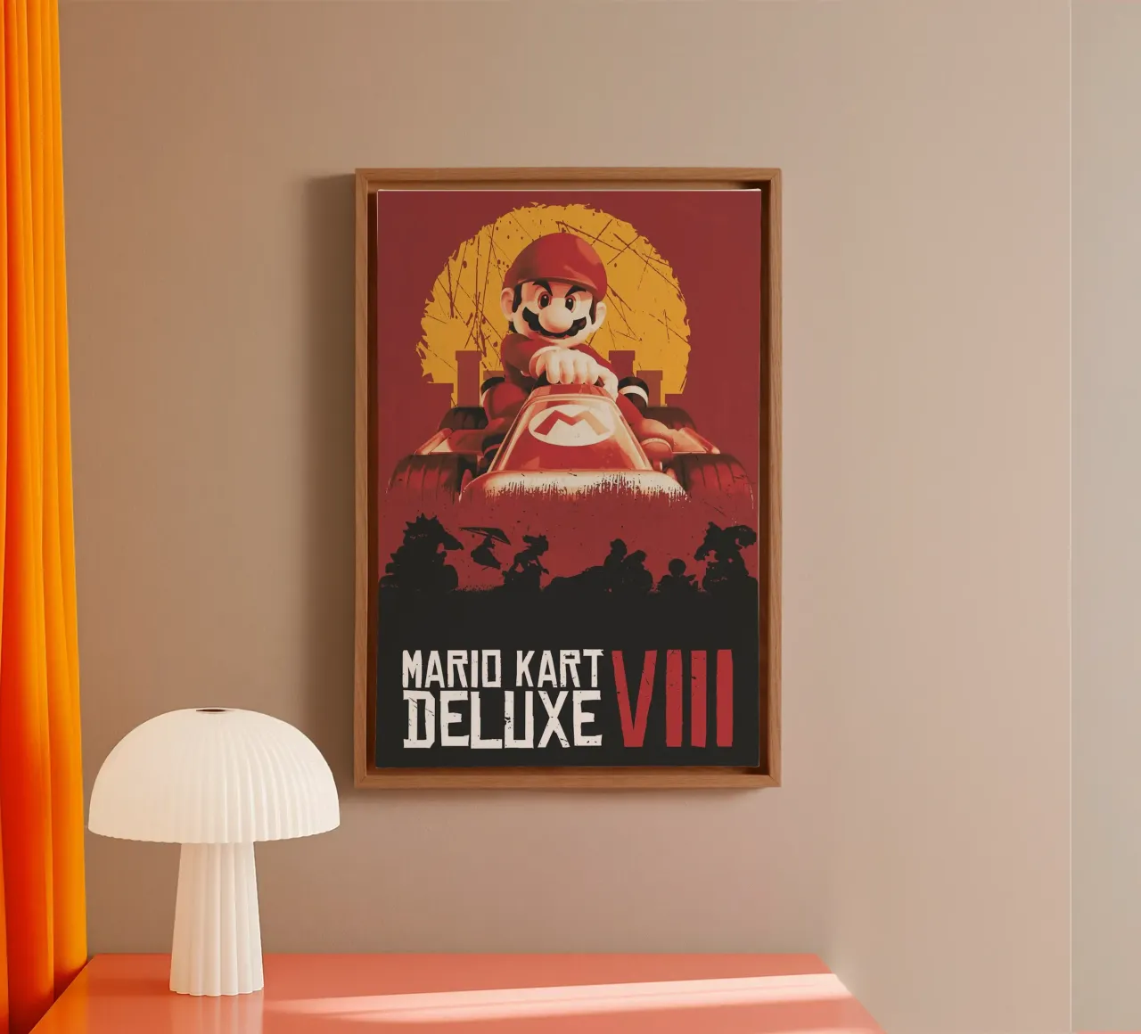 Red Dead Mario's Redemption tela con Cornice a cassetta da NextPixel
