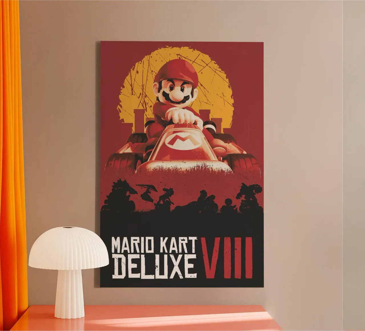 Red Dead Mario's Redemption tela con Cornice a cassetta da NextPixel