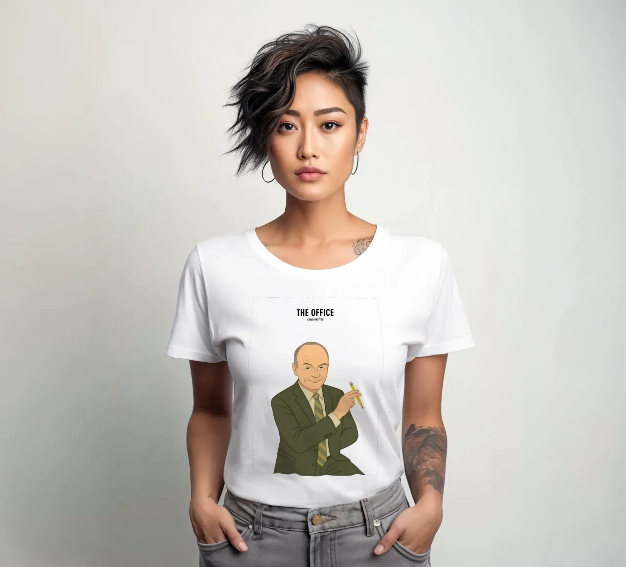 Creed Bratton The Office t-shirt da donna da MoviesArt