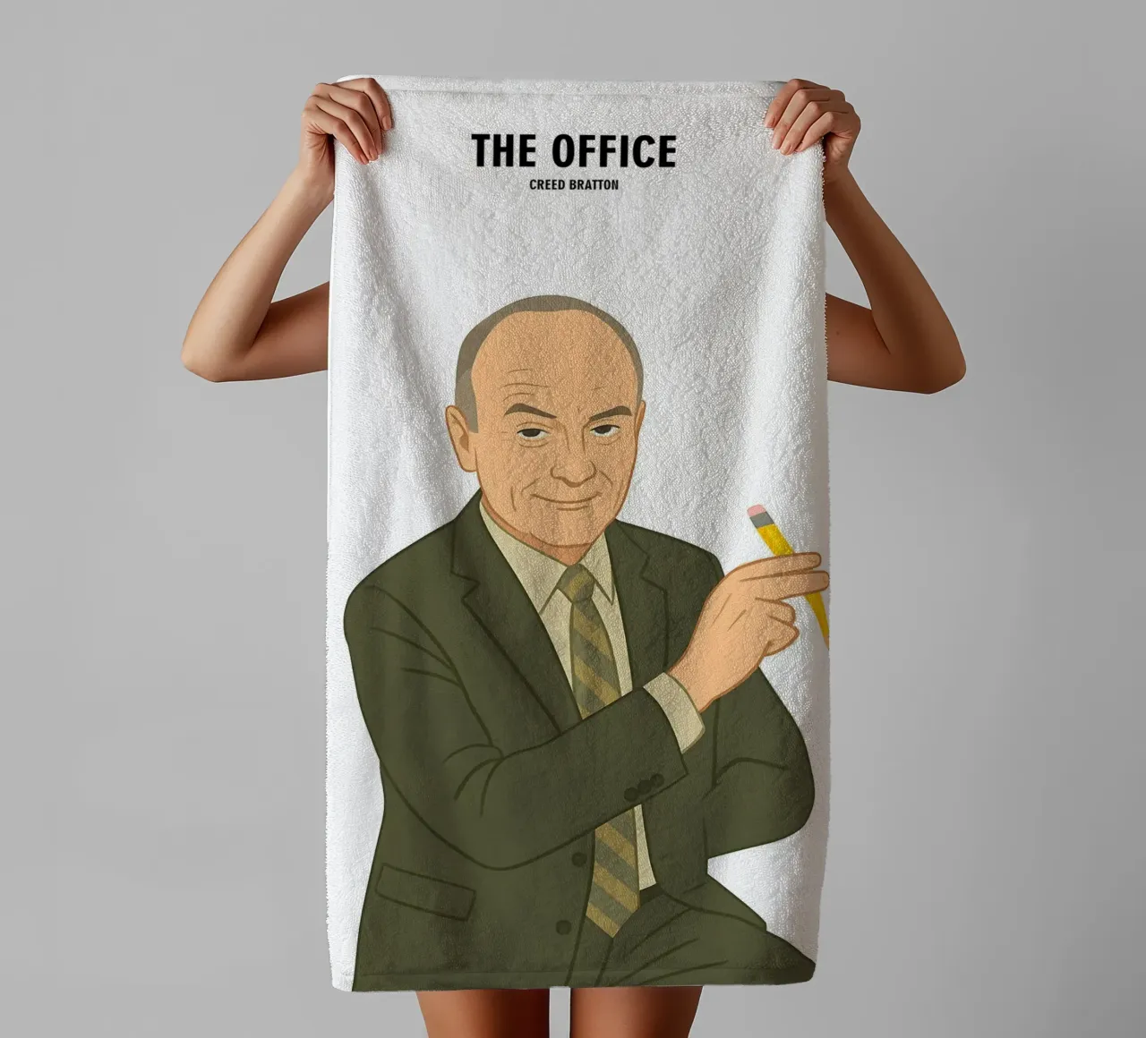 Creed Bratton The Office asciugamano da bagno da MoviesArt