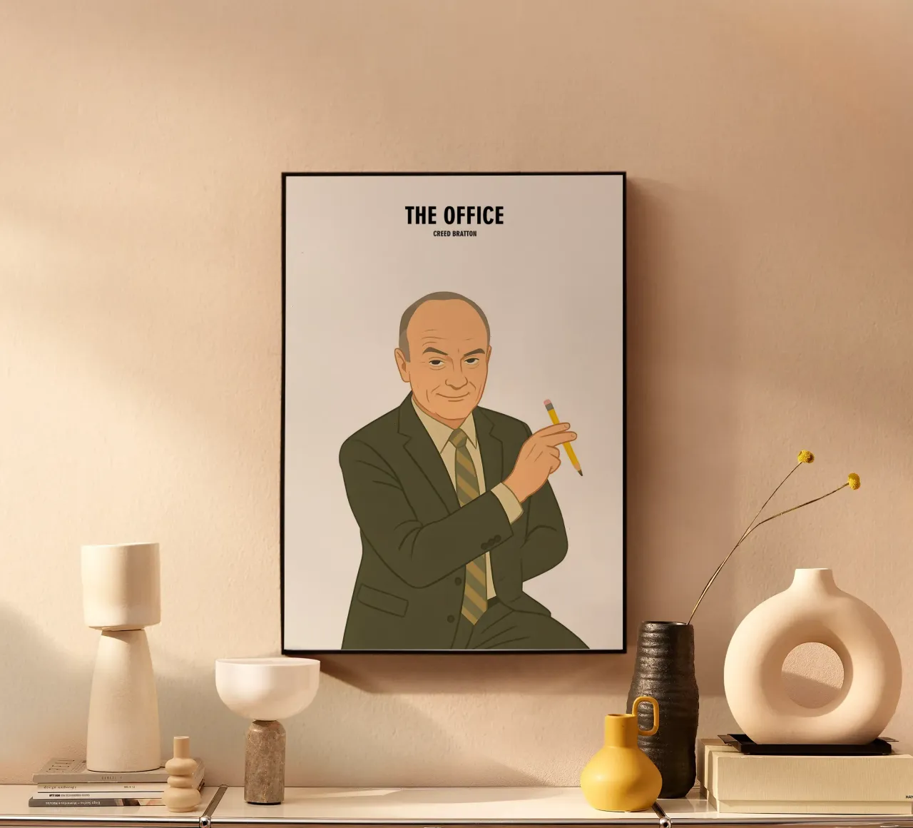 Creed Bratton The Office alluminio dibond da MoviesArt