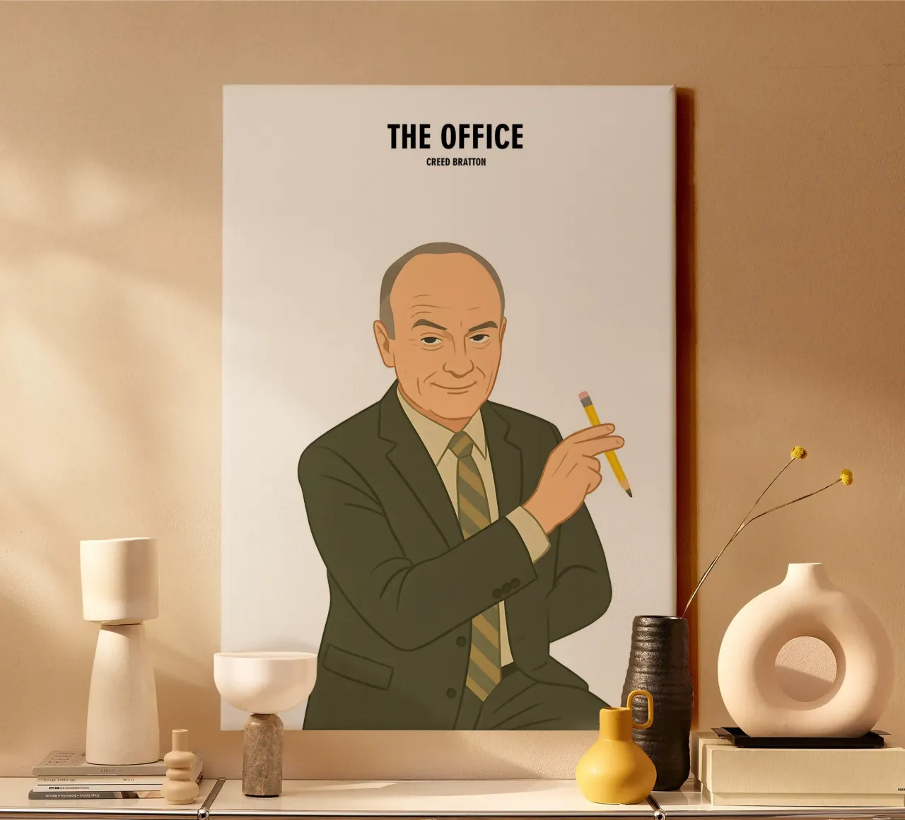 Creed Bratton The Office canvas by MoviesArt