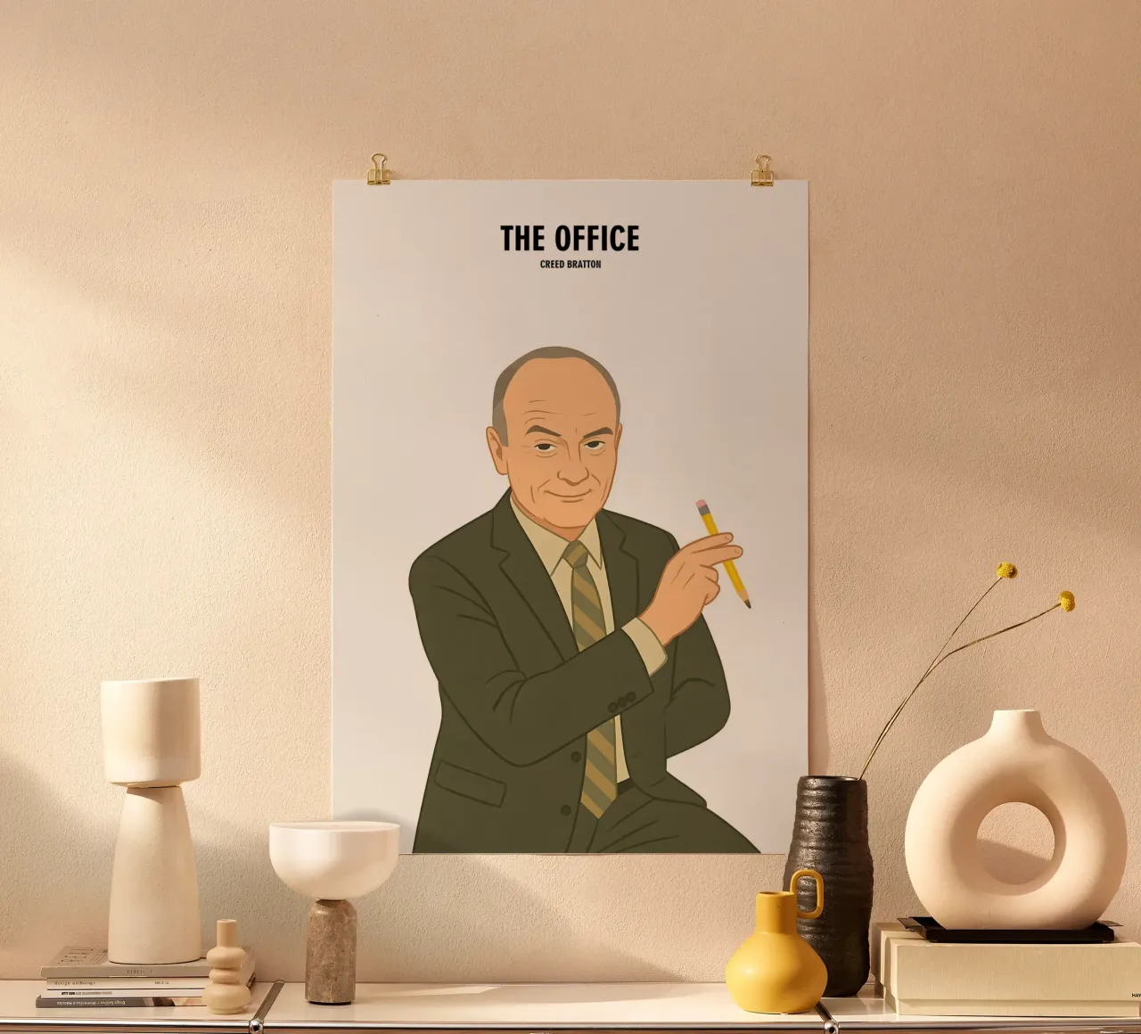 Creed Bratton The Office carta hahnemühle da MoviesArt
