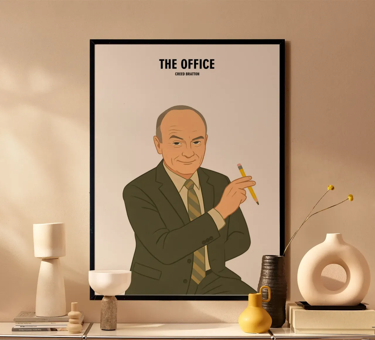 Creed Bratton The Office carta hahnemühle da MoviesArt