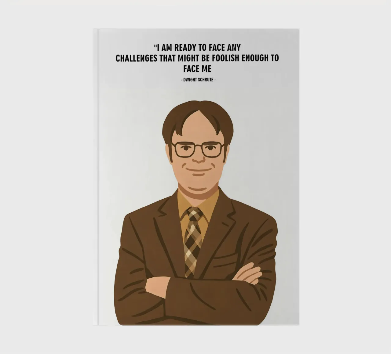 Dwight Schrute The Office quotes carnet de notes de MoviesArt