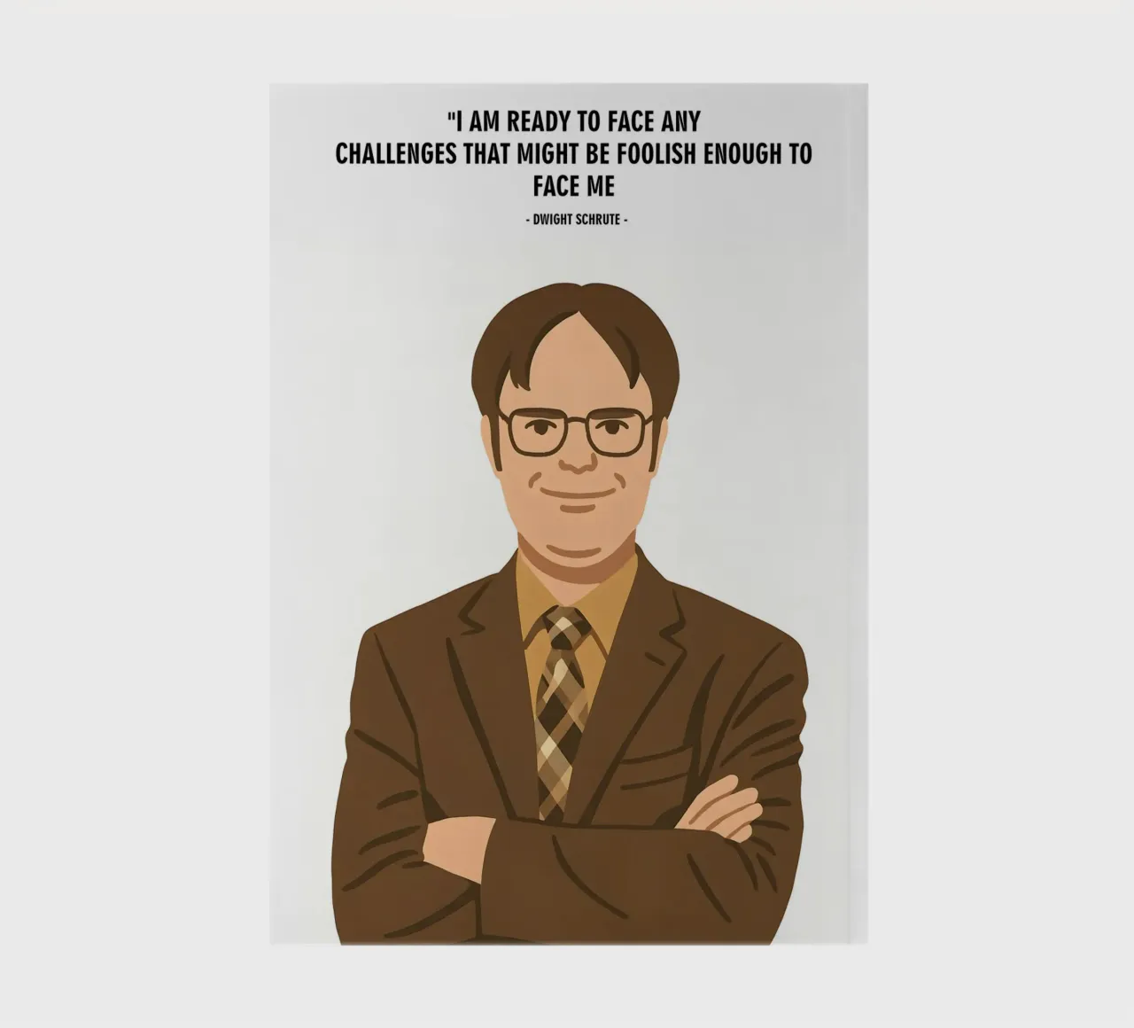 Dwight Schrute The Office quotes carnet de notes de MoviesArt