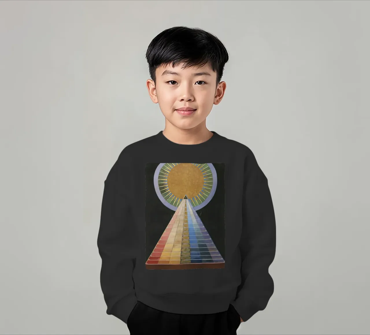 HILMA AF KLINT concentric felpa bambino da Hilma HIll