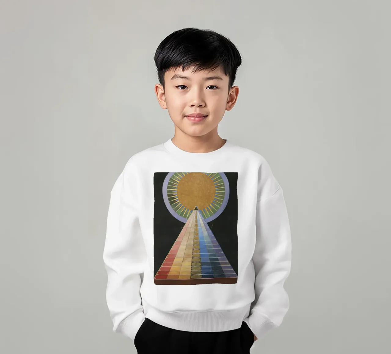 HILMA AF KLINT concentric felpa bambino da Hilma HIll