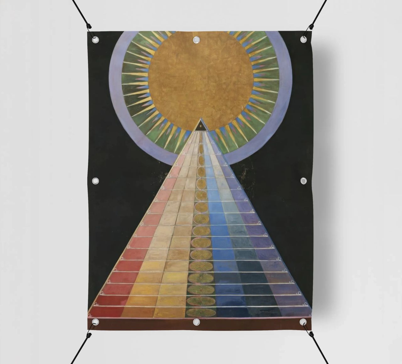 HILMA AF KLINT concentric telo in pvc da Hilma HIll