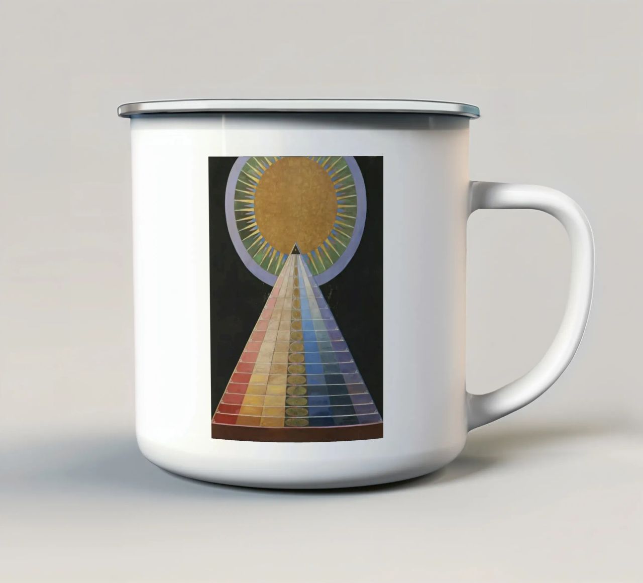 HILMA AF KLINT concentric tazza in smalto da Hilma HIll