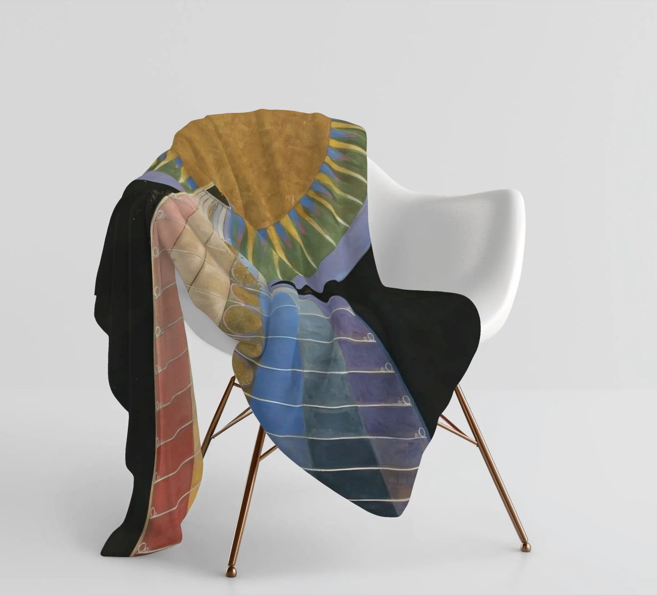 HILMA AF KLINT concentric coperta in pile da Hilma HIll