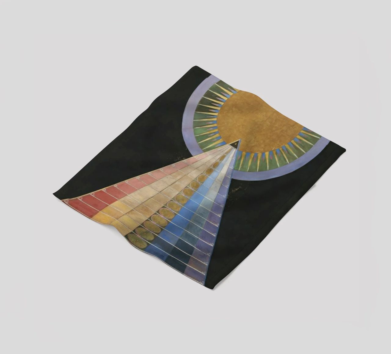 HILMA AF KLINT concentric coperta in pile da Hilma HIll