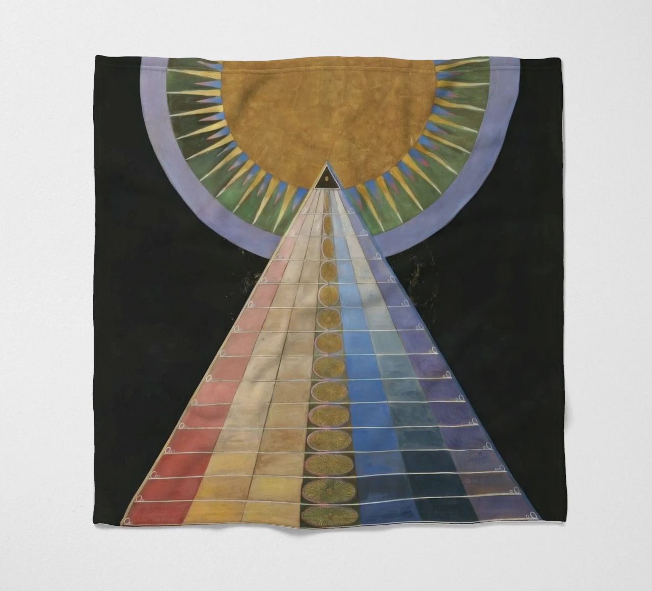 HILMA AF KLINT concentric coperta in pile da Hilma HIll