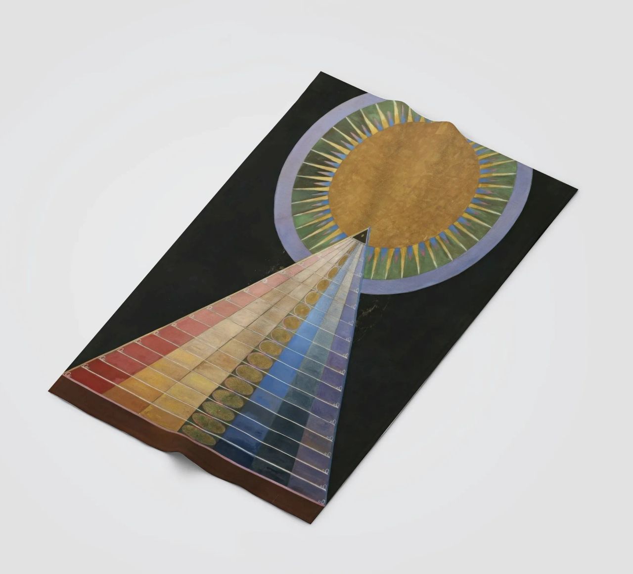 HILMA AF KLINT concentric coperta in pile da Hilma HIll