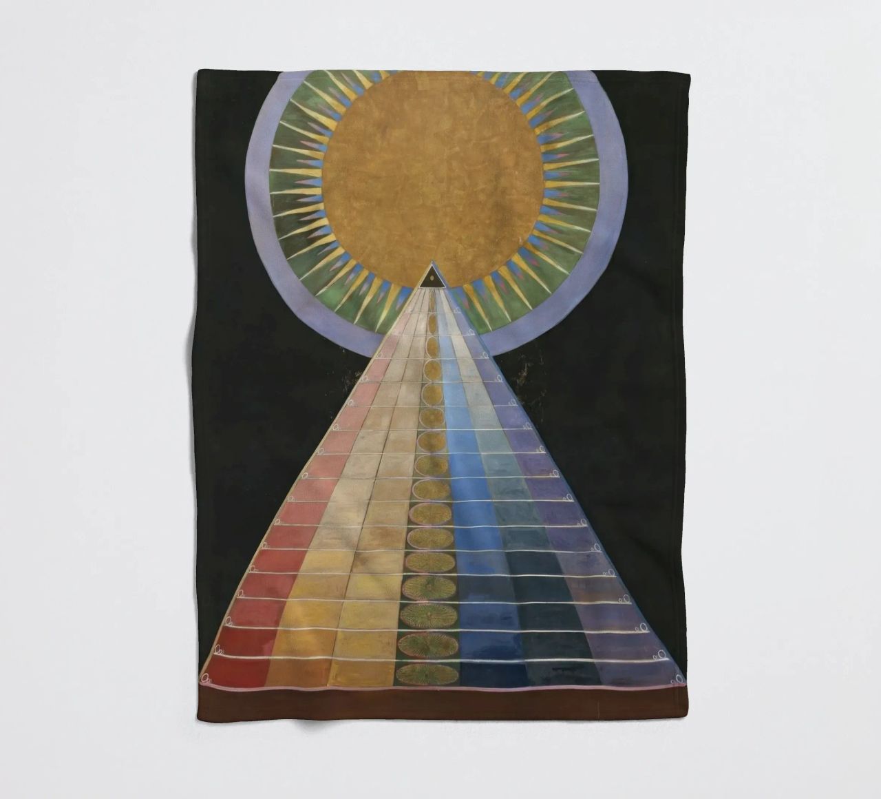 HILMA AF KLINT concentric coperta in pile da Hilma HIll