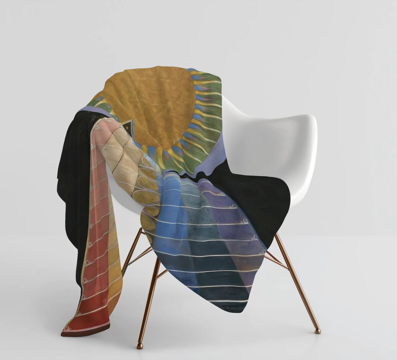 HILMA AF KLINT concentric coperta in pile da Hilma HIll
