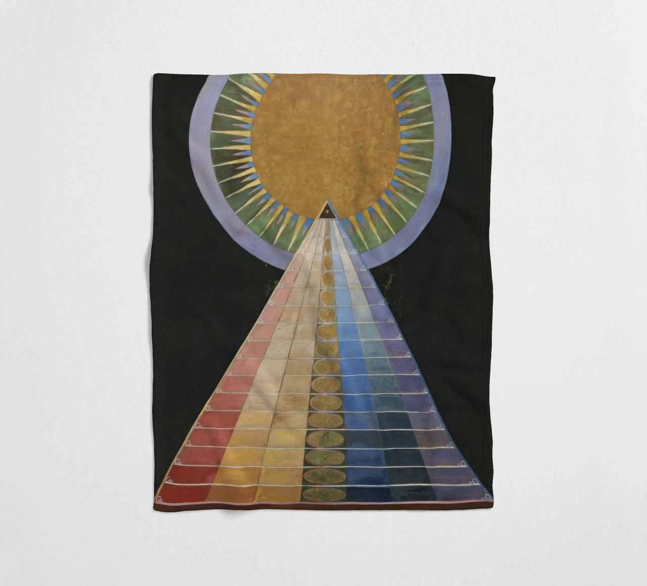 HILMA AF KLINT concentric coperta in pile da Hilma HIll