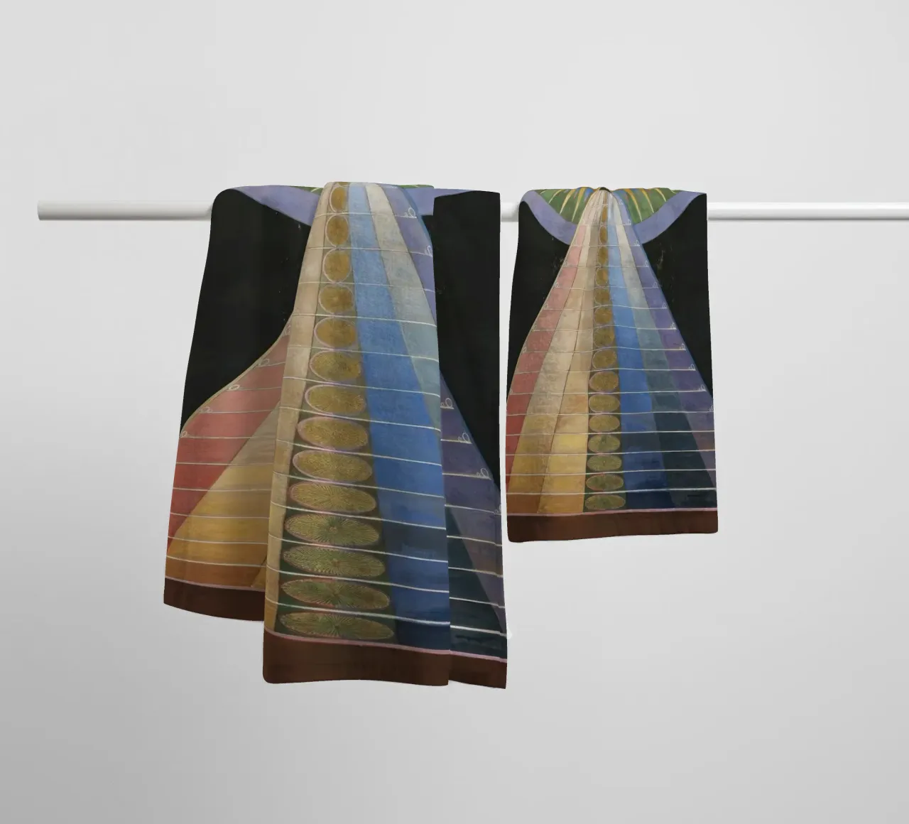 HILMA AF KLINT concentric asciugamano da bagno da Hilma HIll